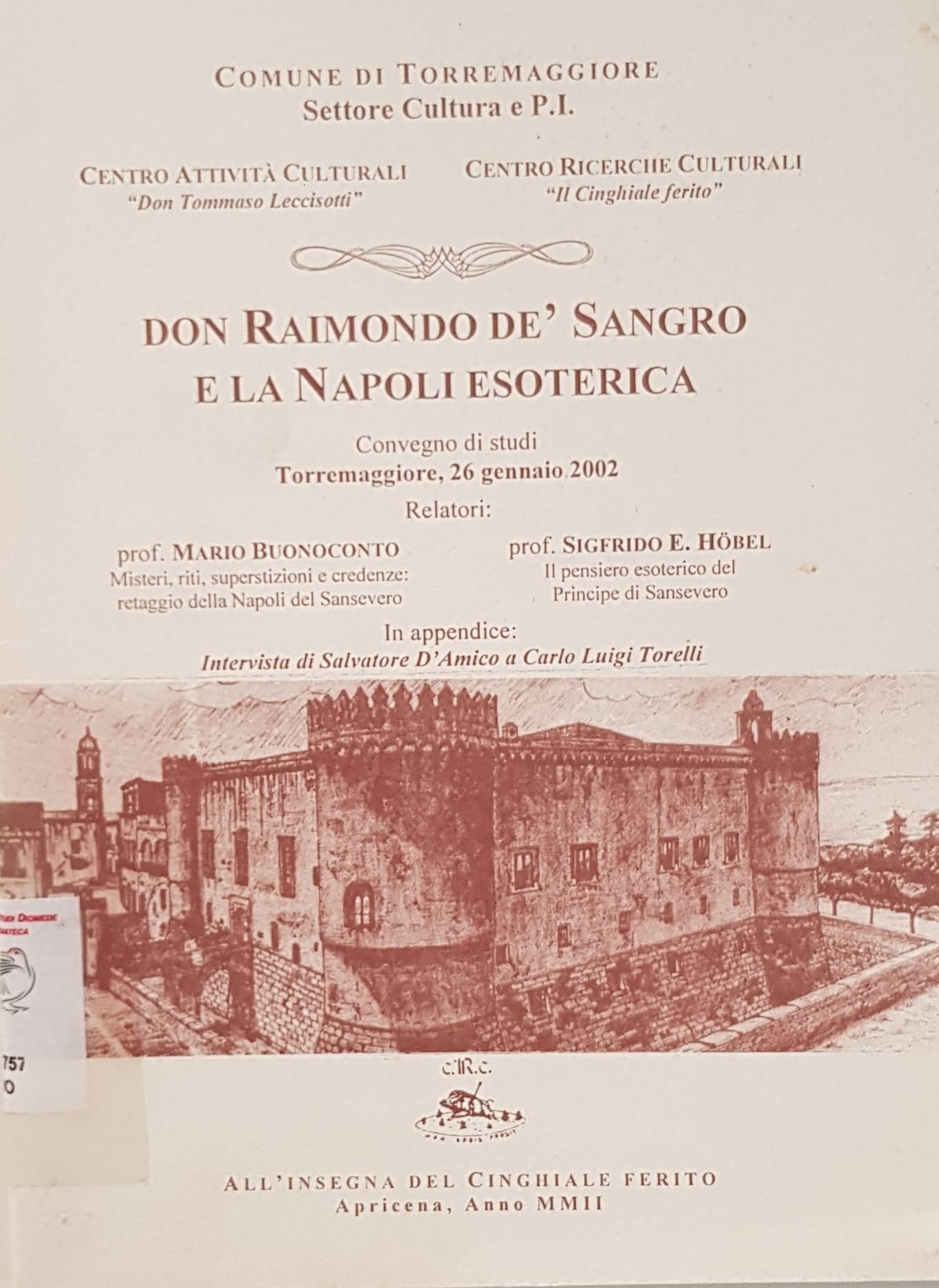 Copertina di Don Raimondo de' Sangro e la Napoli Isoterica