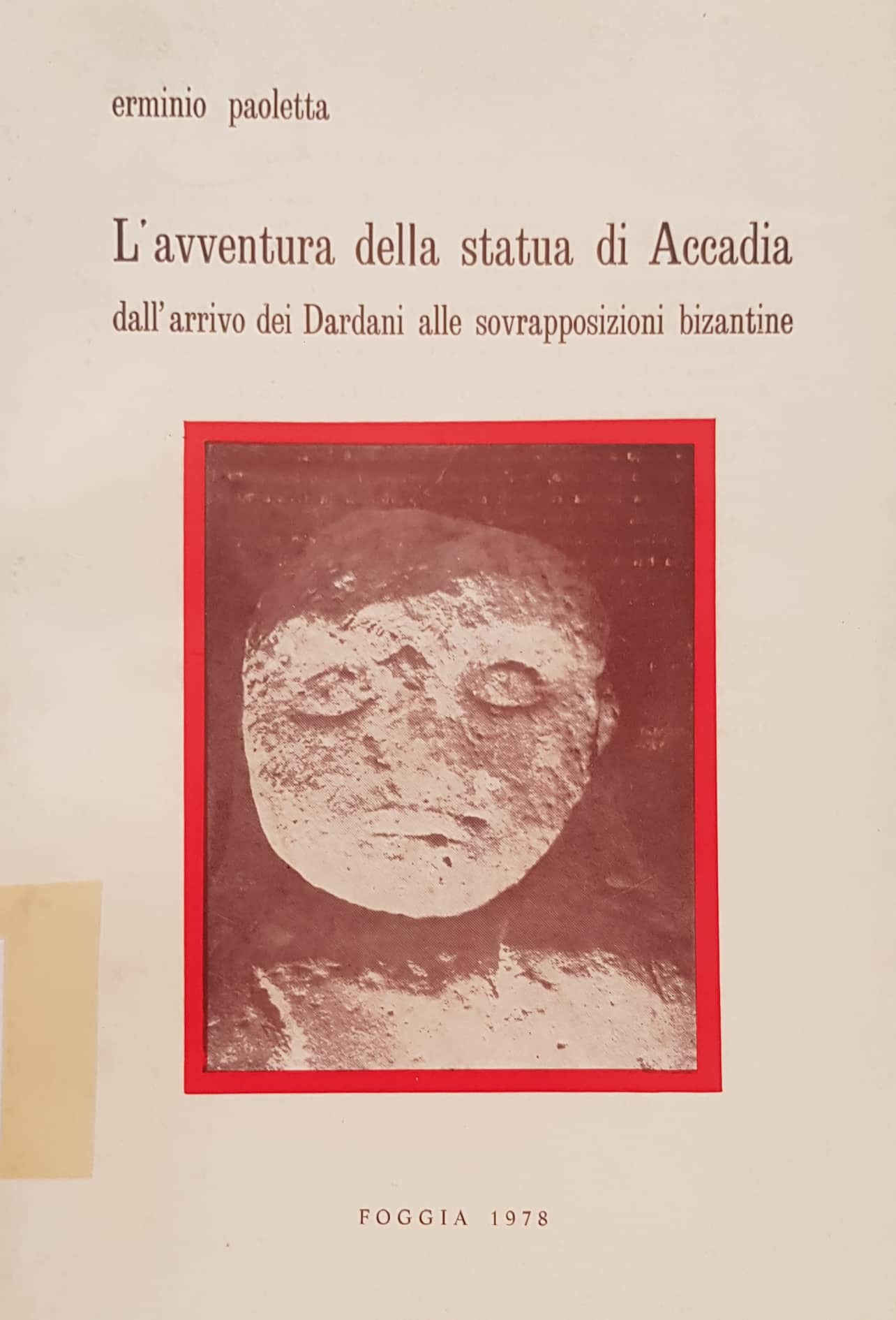 Copertina di L'avventura della statua di Accadia
