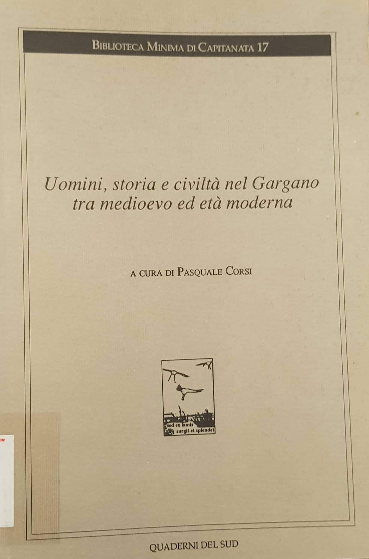 Copertina di Uomini, storia e civiltà nel Gargano tra Medioevo ed età Moderna