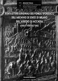 Copertina di Venti lettere originali del fondo sforzesco dell'archivio di stato di Milano sull'assedio di Accadia 