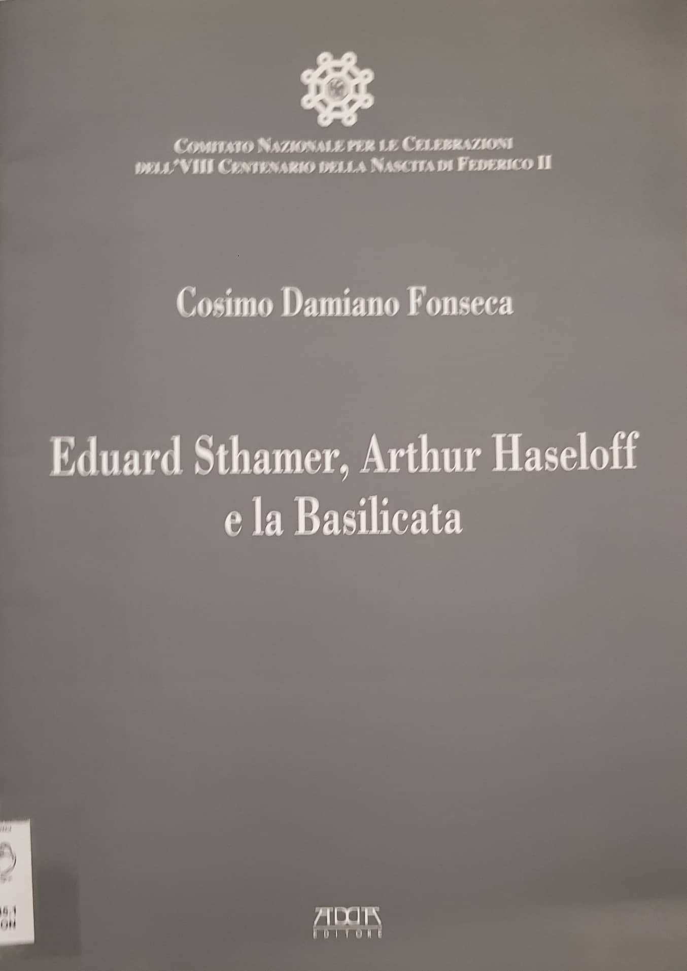 Copertina di Eduard Sthamer, Arthur Hanseloff e la Basilicata