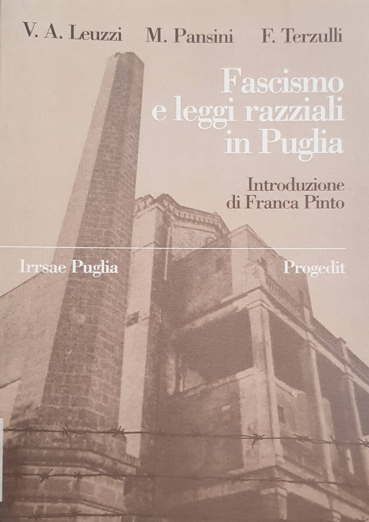 Copertina di Fascismo e leggi razziali in Puglia