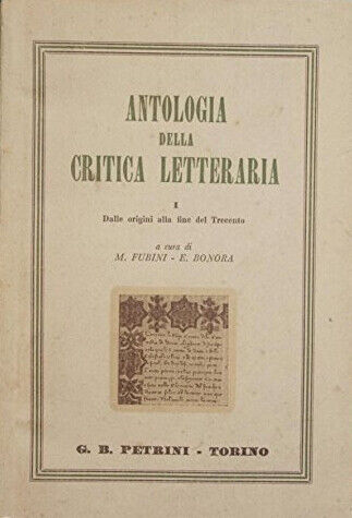 Copertina di Antologia della critica letteraria 1