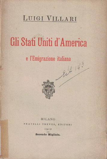 Copertina di Gli Stati Uniti d'America e l'emigrazione italiana