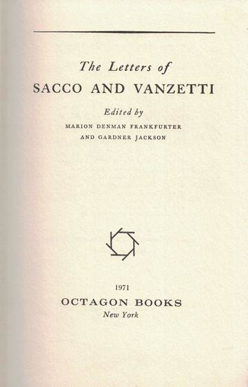 Copertina di The letters of Sacco and Vanzetti