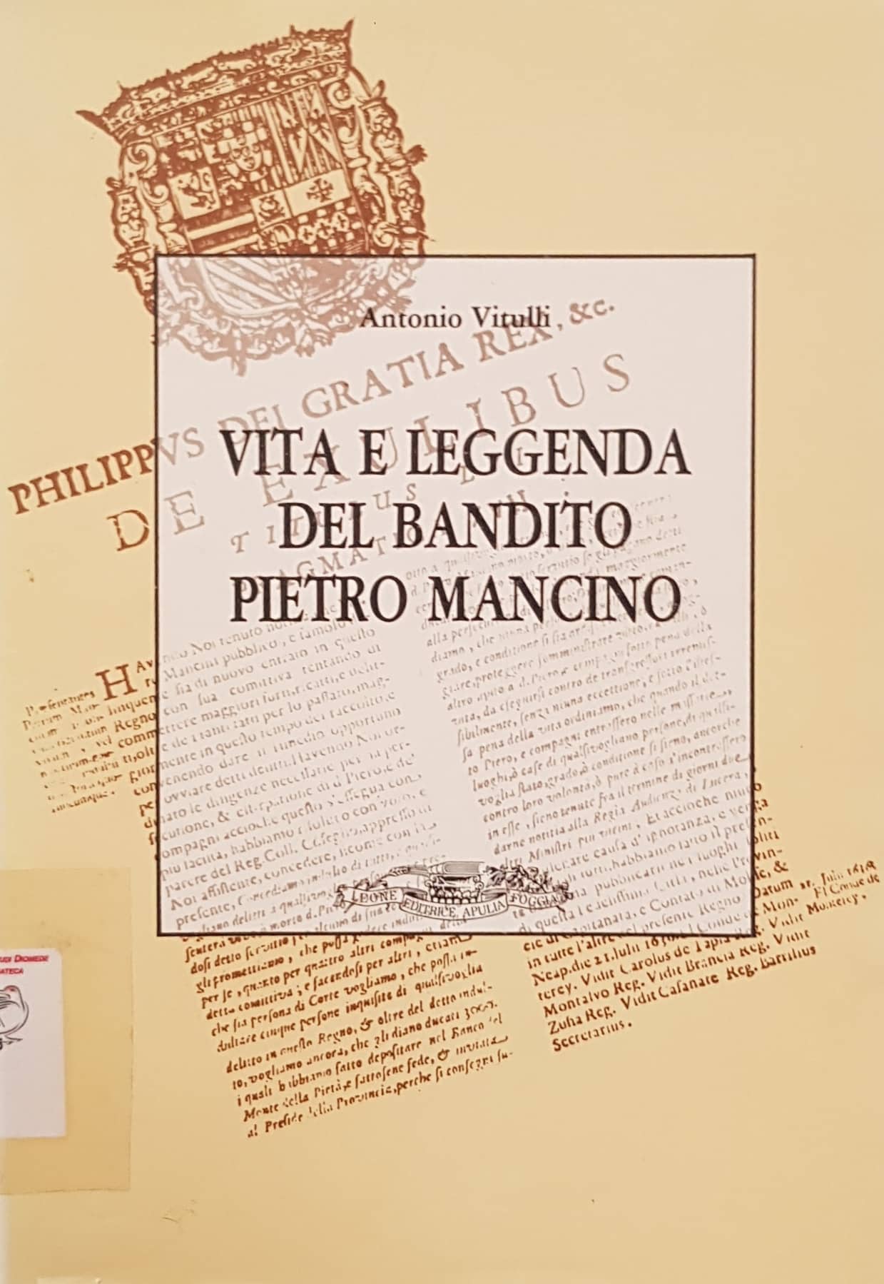 Copertina di Vita e leggenda del bandito Pietro Mancino