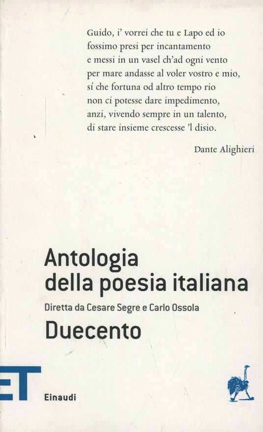 Copertina di Antologia della poesia italiana