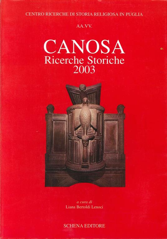 Copertina di Canosa Ricerche storiche 2003