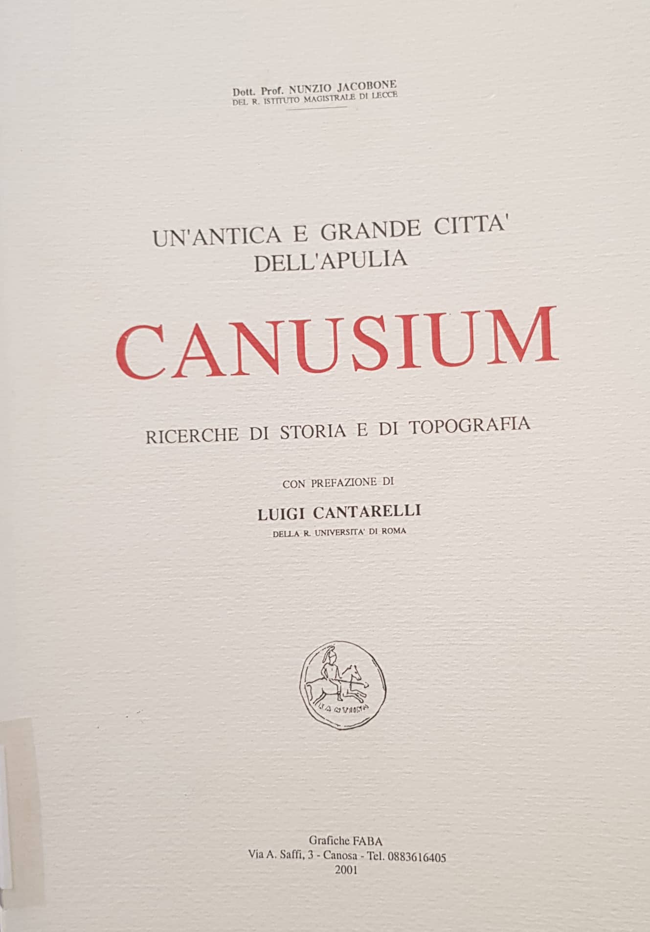 Copertina di Canusium