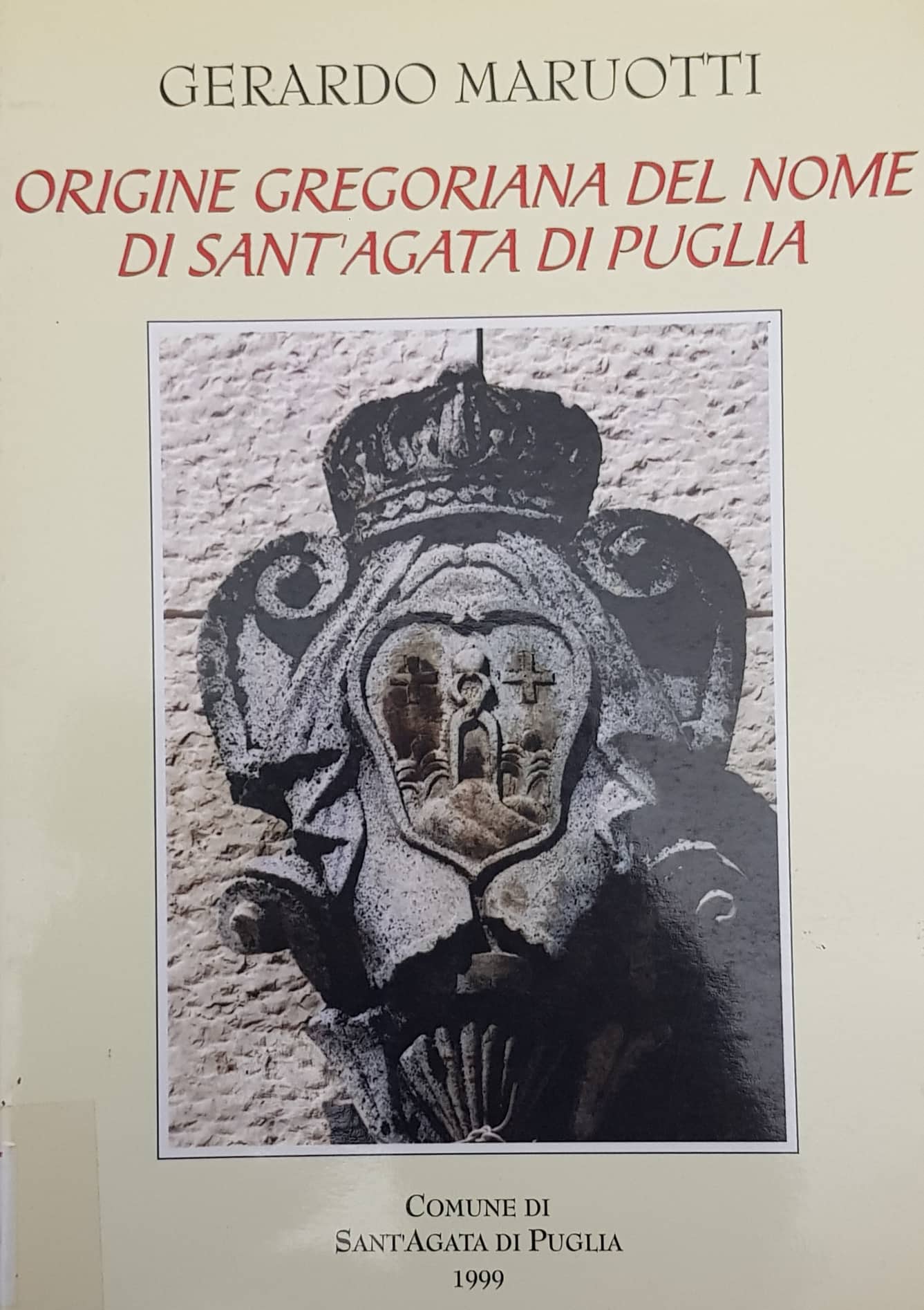 Copertina di Origine gregoriana del nome di Sant'Agata di Puglia