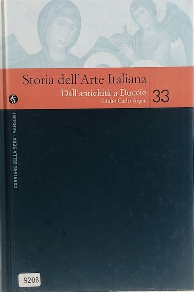 Copertina di Storia dell'Arte Italiana vol. 33