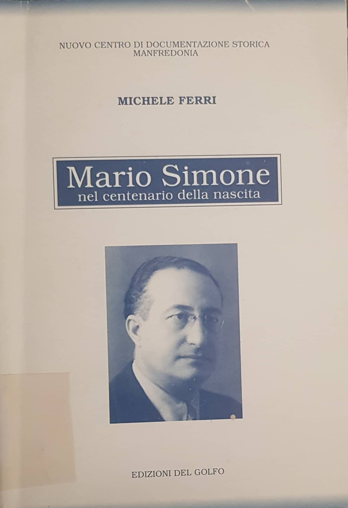 Copertina di Mario Simone nel centenario della nascita