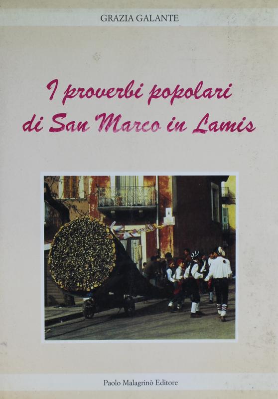 Copertina di I proverbi popolari di San Marco in Lamis
