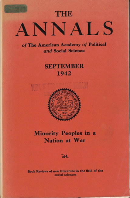 Copertina di The annals of the American Academy of Political and Social Science
