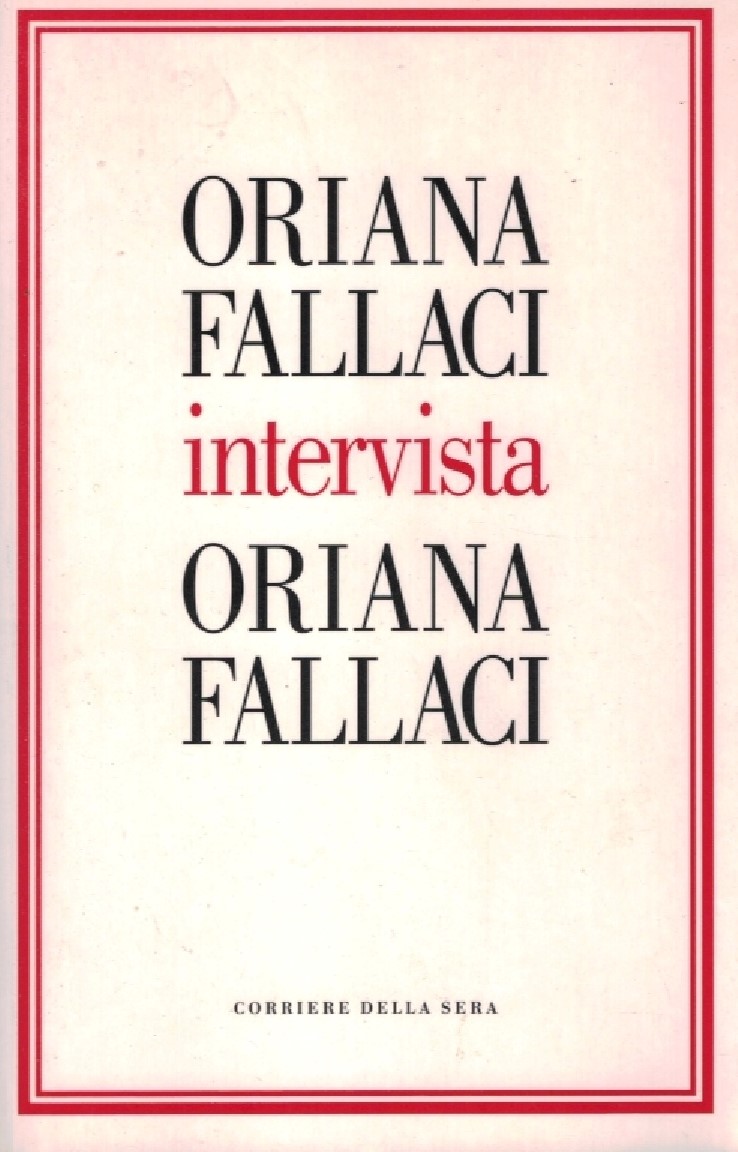 Copertina di Intervista Oriana Fallaci