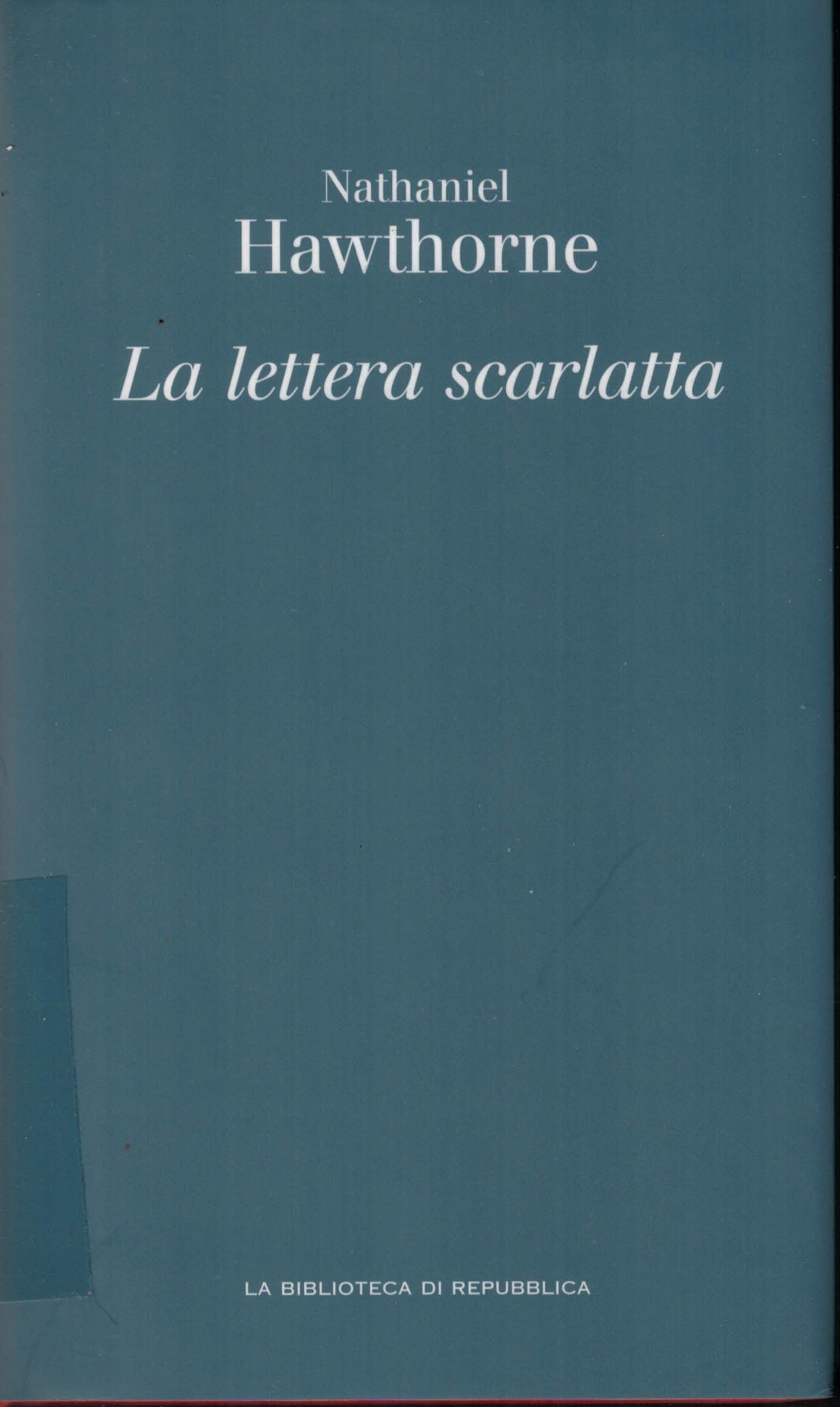 Copertina di La lettera scarlatta 