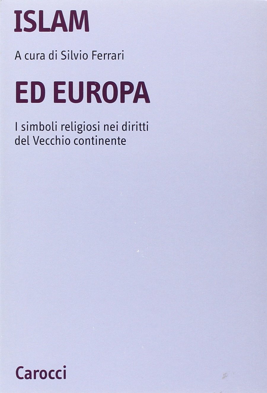 Copertina di Islam ed Europa